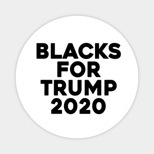 Blacks For Trump 2020 Magnet